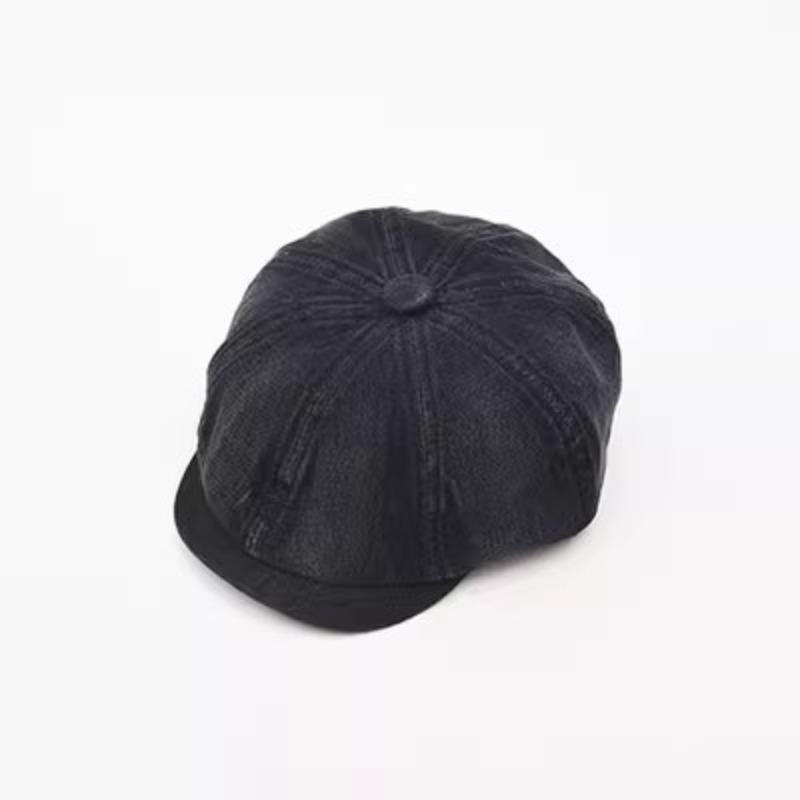 Bavlněný baret Pánská malířská čepice Newsboy čepice Klobouk Rybí kost Osmihranný klobouk