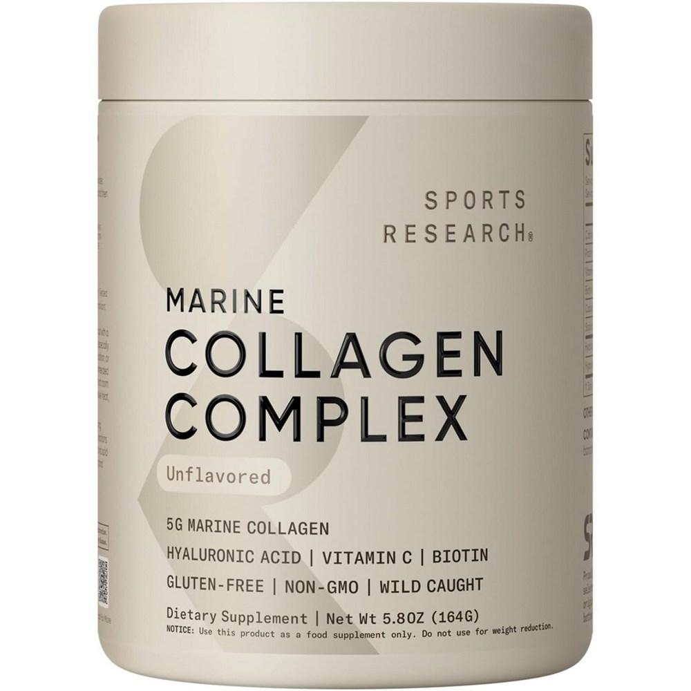 Sports Research Marine Collagen Complex Unflavored 1 Pcs 163g Ingredients: May Be Subject To Change At the Manufacturer’s | 1 Pcs 163g