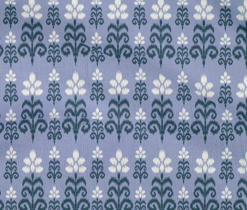 oneOone Cotton Flex Fabric Floral Ikat Printed Fabric 1 Yard 40 Inch Wide
