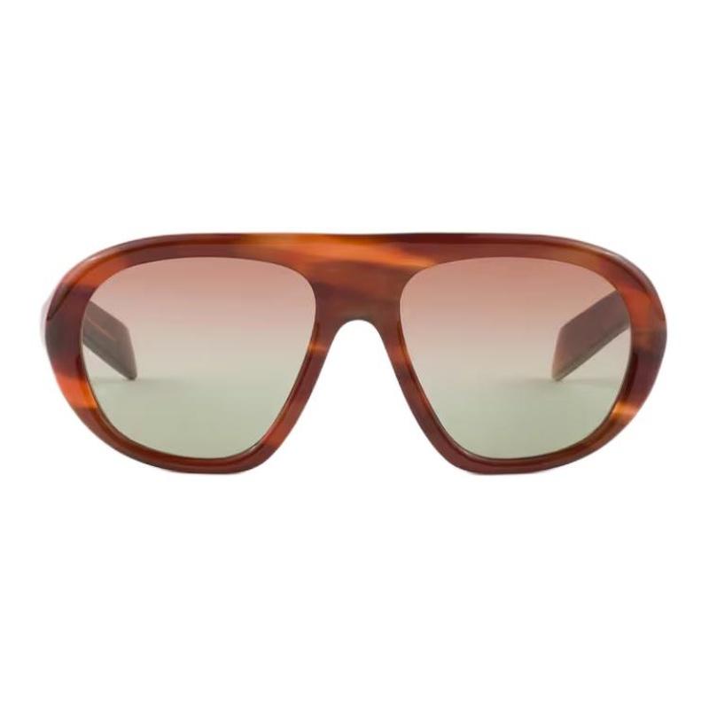 Prada Enamel logo acetate aviator sunglasses