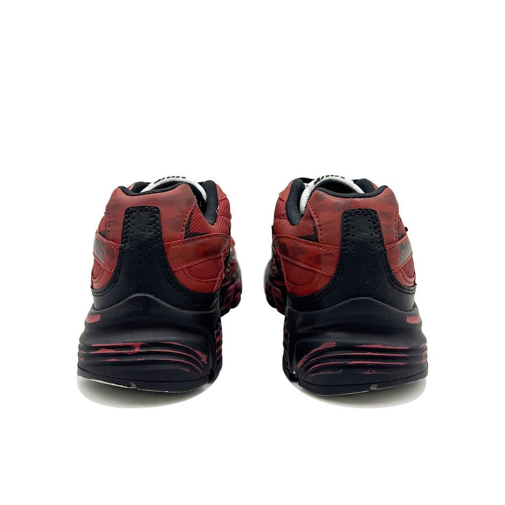 Nike Initiator Cushioning Abrasion Resistant Slip Resistant Low Top Casual Running Shoes Unisex Black Red 394055-100(Team1383-)