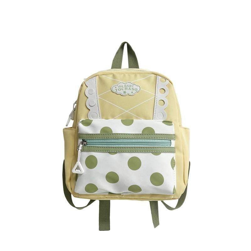 Trendy Polka Dot Children's Backpack Cute Cartoon Design Stylish And Colorful School Bag