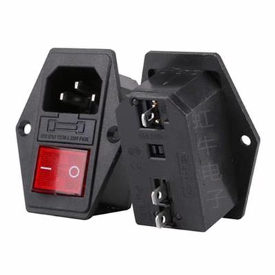 AC-304 Integrierte Schnapp-C13-Steckdose mit Schalter und Schraublochbefestigung