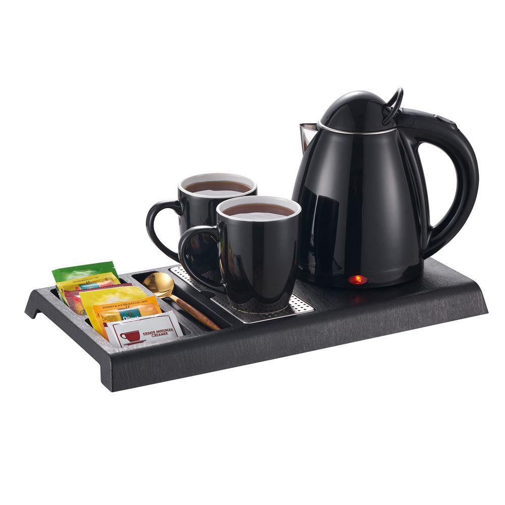 Stainless Steel Electric Kettle Set with Tray and Custom Logo