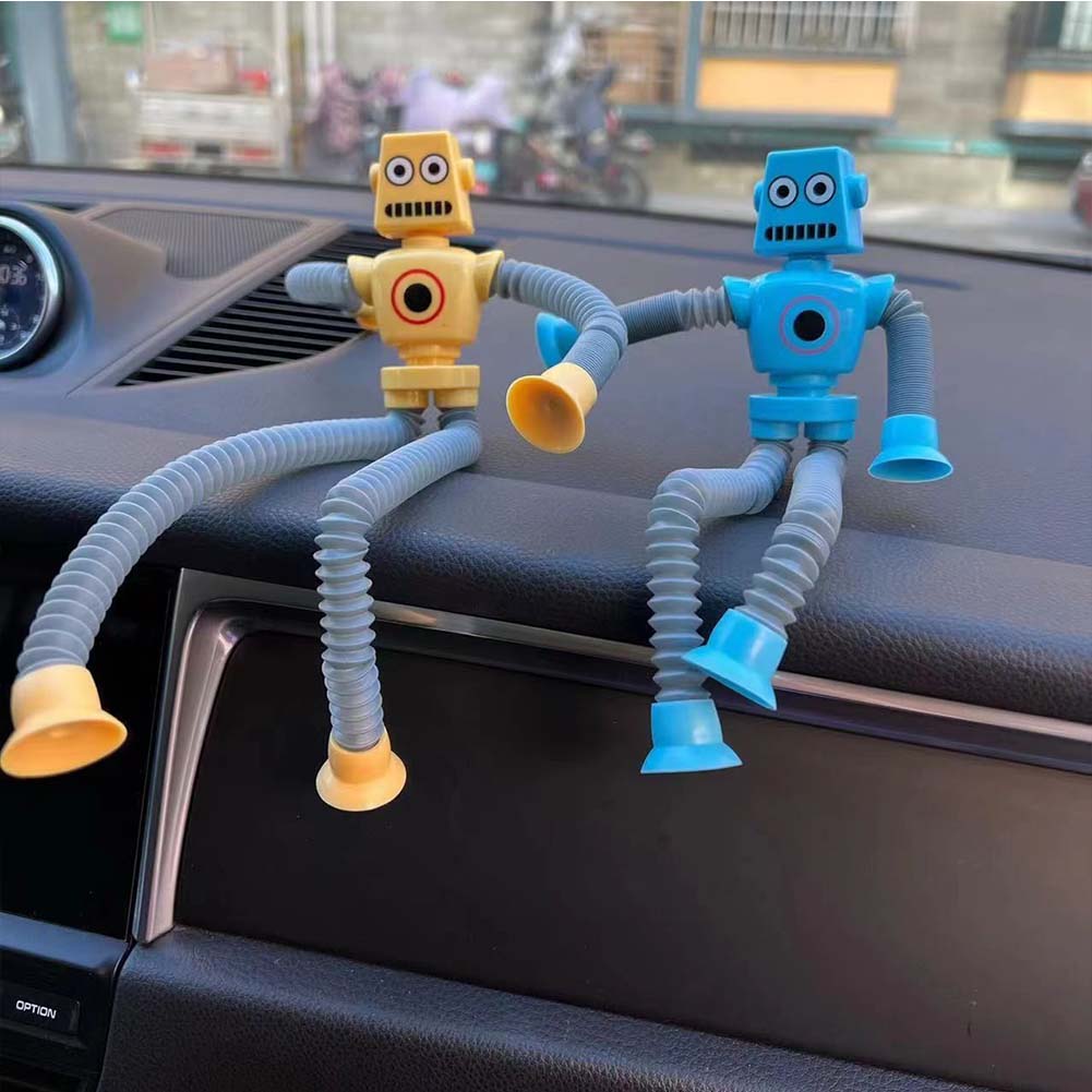 Telescopic Suction Cup Robot Toy Funny Pop Tubes Stress Relief Sensory Toy For Toddlers Gifts