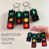 Model Kreativ Bil LED Trafiklys Nøglering Mini Elektronisk Fodgænger Signal Nøglering Taske Vedhæng Nyhed Tilbehør Gave