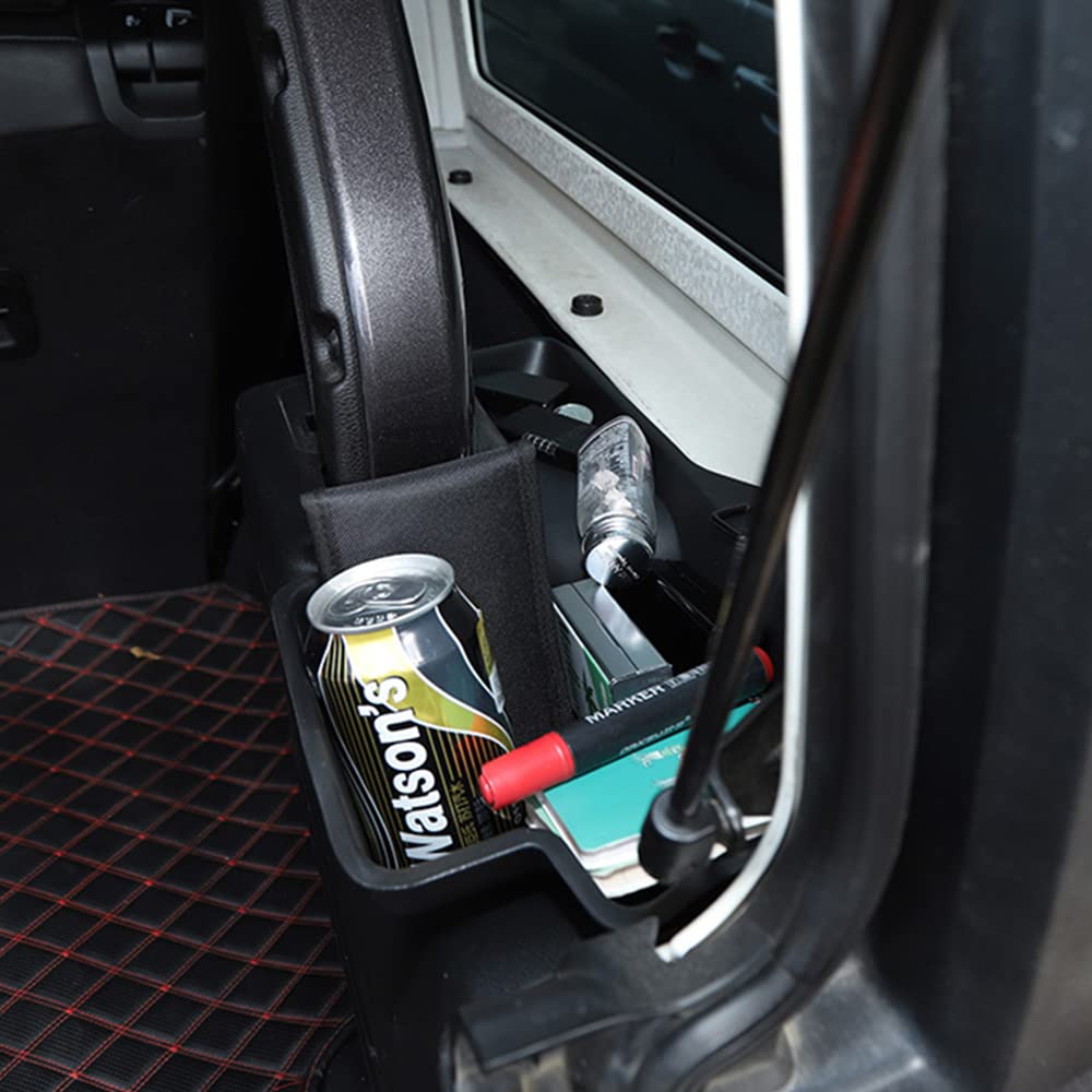 YOCTM Trunk Side Storage Box for Jeep Wrangler Interior Storage Tailgate Storage Box Custom Parts JL/JLU, Sahara/Rubicon (4-Door) 2018-2023, Box,