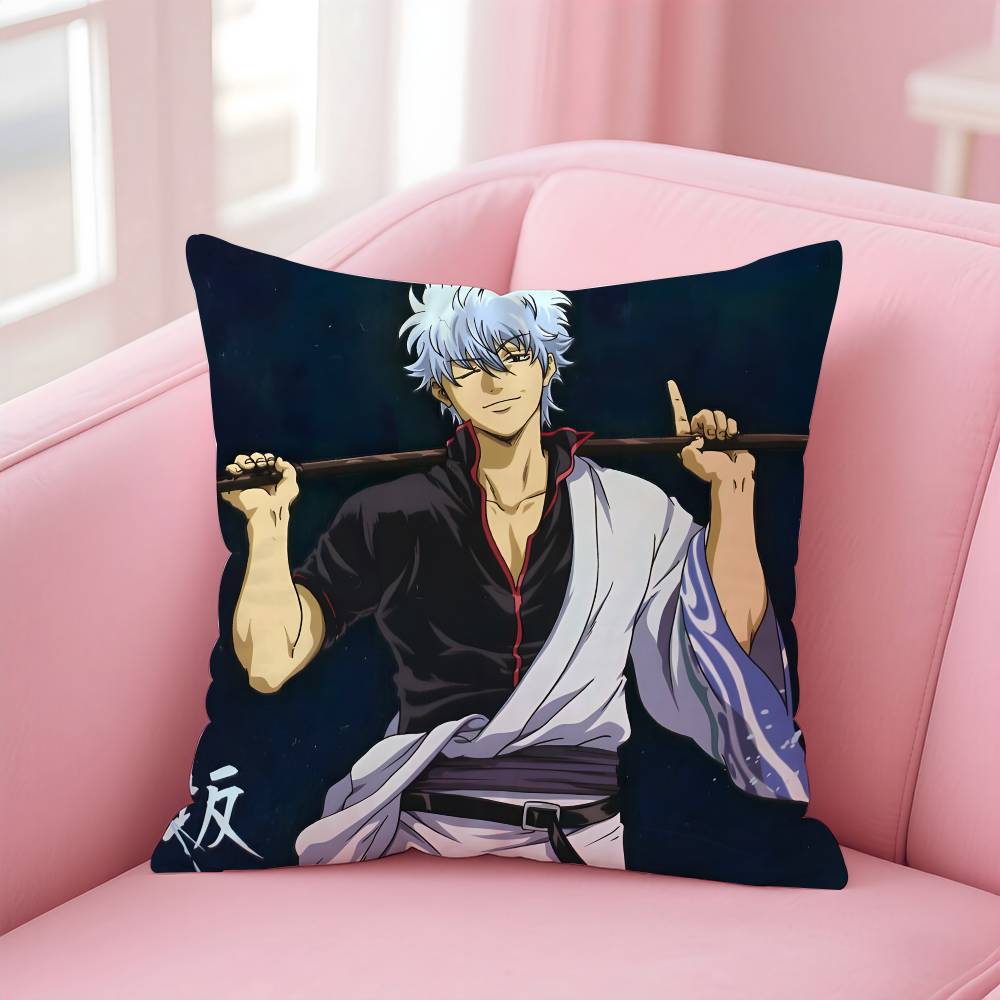 Аниме G-GINTAMA Наволочка с принтом наволочка гостиная диван чехол для подушки декор спальни 16x16Inch
