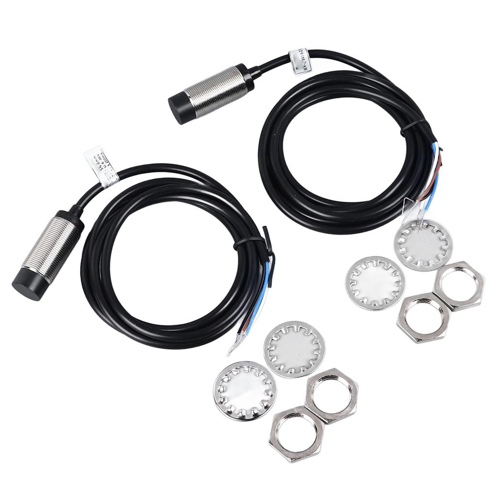 2 ks indukčních senzorů přiblížení 8 mm, detekční vzdálenost, DC 4 vodiče, NPN, NO, NC, senzor přiblížení