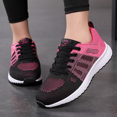 Neue Sneakers Damenschuhe Ballerinas Mode Lässig Damenschuhe Frau Schnürer Mesh Atmungsaktiv Weibliche Sneakers Zapatillas Mujer