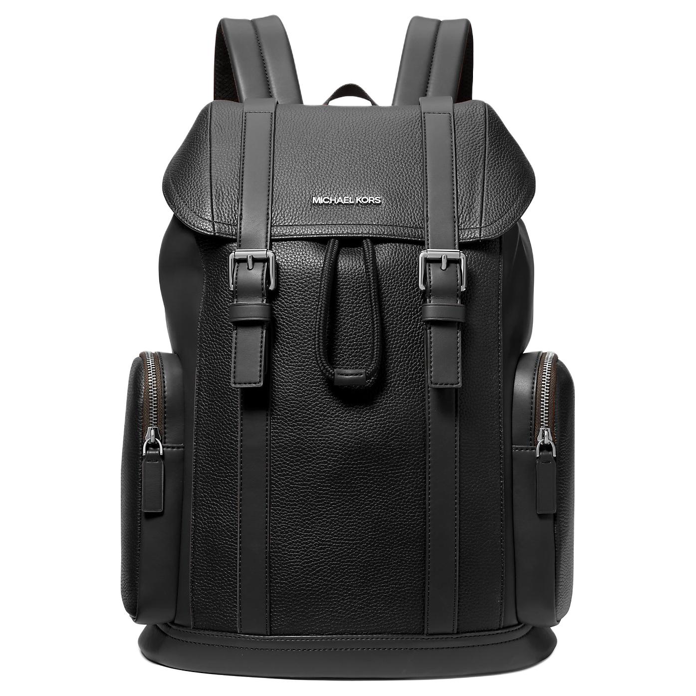 

Michael Kors Mk Cooper Silver Metal Logo Leather Backpack Men backpacks Black 37S5LCOB8L-BLACK37S5LCOB8L Basic Set (Bag)