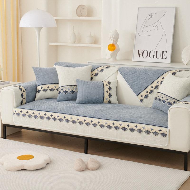 

Чехол из синели для 3-местного дивана с кружевным креслом, чехол для кресла L-образной формы, чехол для дивана, нескользящая подушка для дивана Cushion cover30x50cm