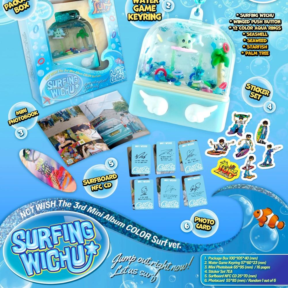 NCT WISH [COLOR] 3rd Mini Album SMART ALBUM SURF Version