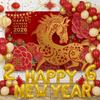 Lion Dance Party Decoration New Style Photography Background Festival Celebration