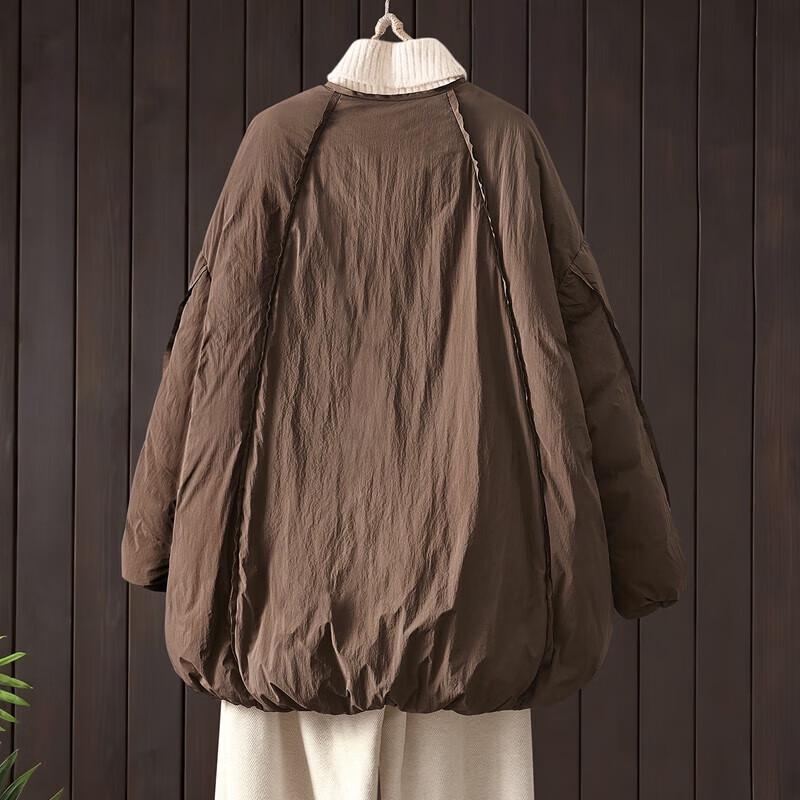 Sibaishe Women's 90% Down Loose Winter Jacket