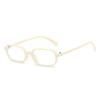  New Vintage Small Rectangle Sunglasses Women Shades UV400 Fashion Men Sun Glasses Clear Lens Frame