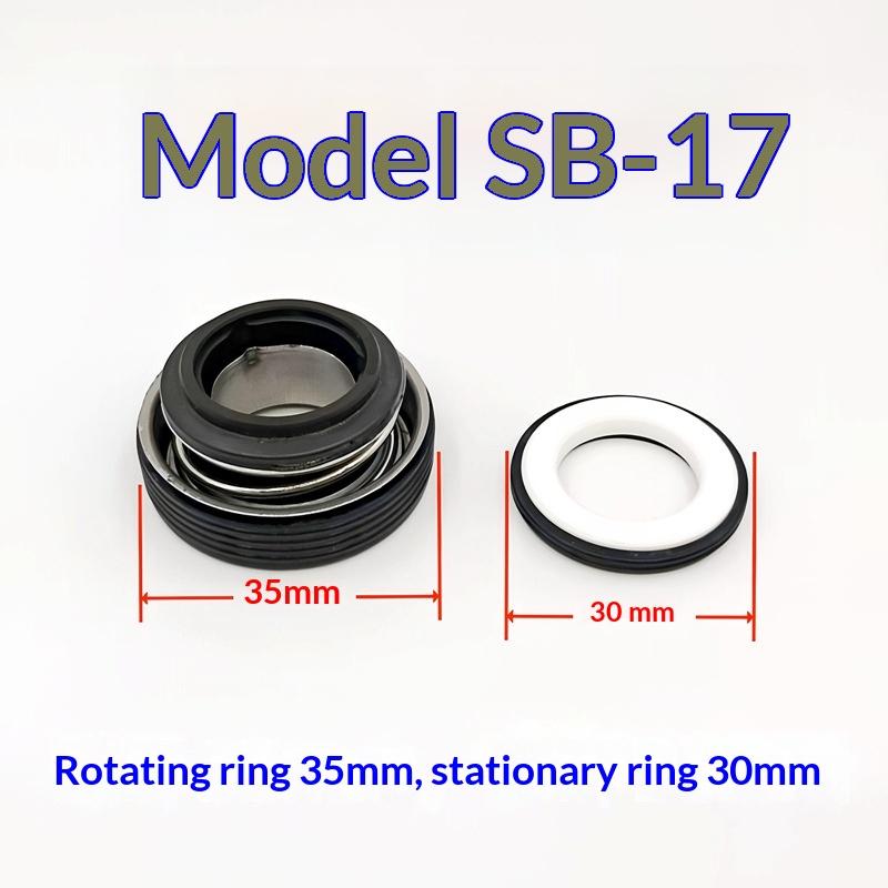 SB-17/20/25 Single Water Pump Seal Single Coil Spring Mechanical Shaft Seal For In-line Pump Clean Water Pump Water Proof