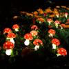 LED Solar Mushroom String Lights for Outdoor Garden and Courtyard Decor