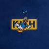 Kith For Mickey & Friends Cyber Monday Donald Duck Classic Logo Williams Crewneck Cyanotype Men Tops Blue KHM031781-424