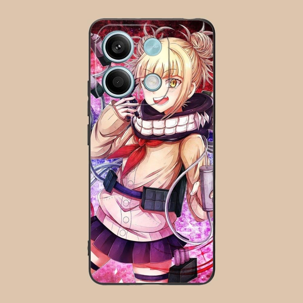 Hero Himiko Toga Mobile Phone Case for Xiaomi Redmi 13 13C 12 12C 10 10C A1 A2 A3 Plus 5G Black Soft Phone Cover Shell