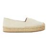 Womens/Ladies Leather Flat Espadrilles
