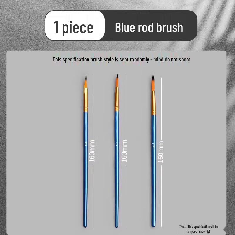 Gouache, Oil, Acrylic & Watercolor Brush Set — Nylon Hair Brushes for Art Students & Children