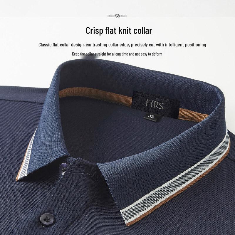 FIRS Men's Cool Touch Color-Block Polo Shirt