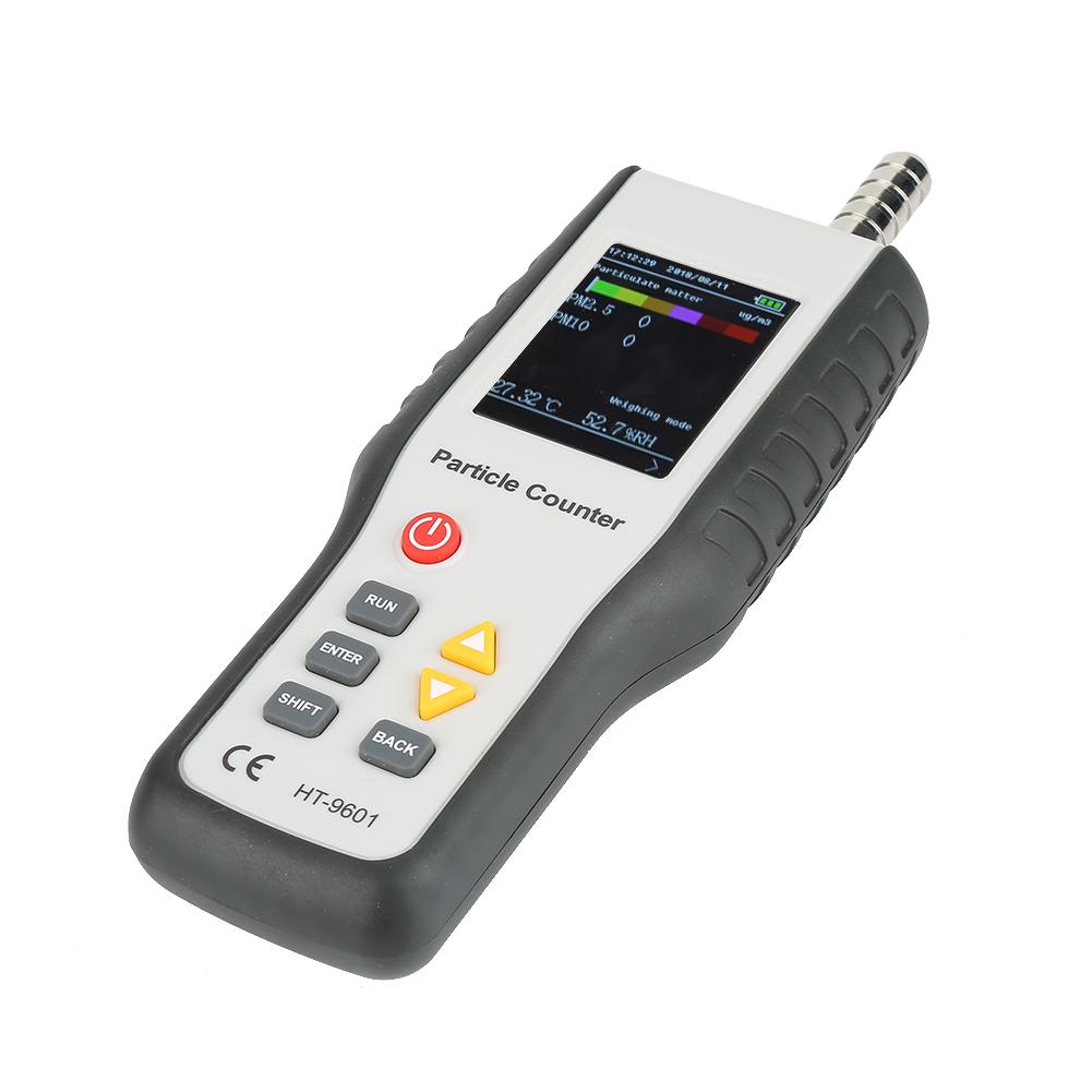 HT9600 PM2.5 PM10 Air Quality Analyzer Humidity Meter Handheld Particle Counter Monitor