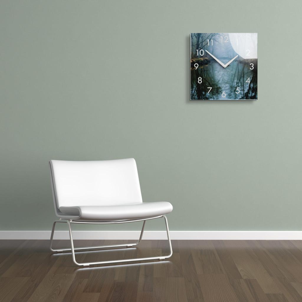 Modern silent wall clock River