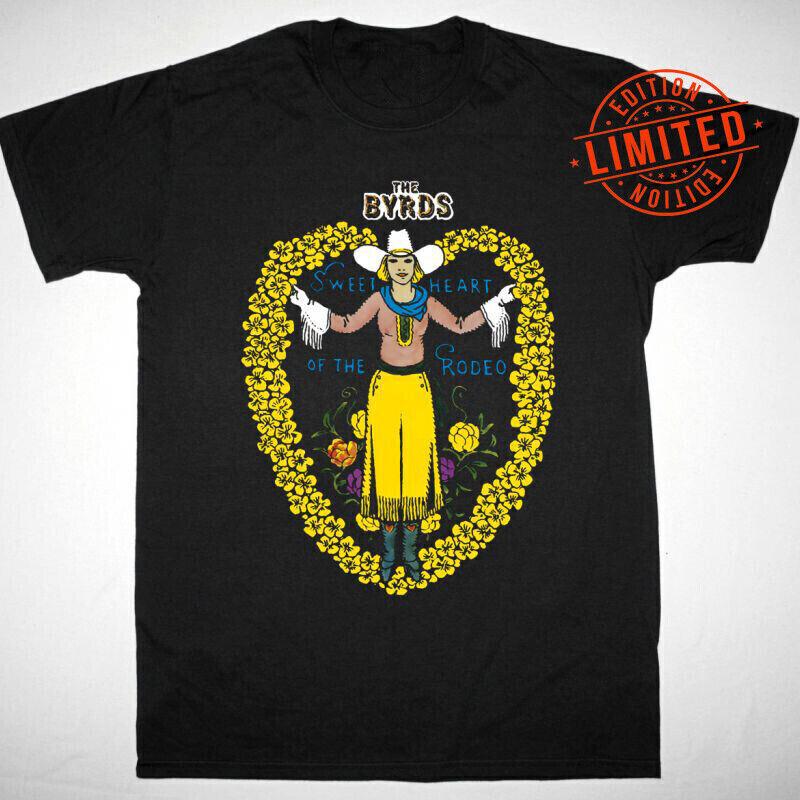 THE BYRDS SWEETHEART OF THE RODEO Shirt Black Unisex Size S-5XL Unisex T-Shirt XXXL