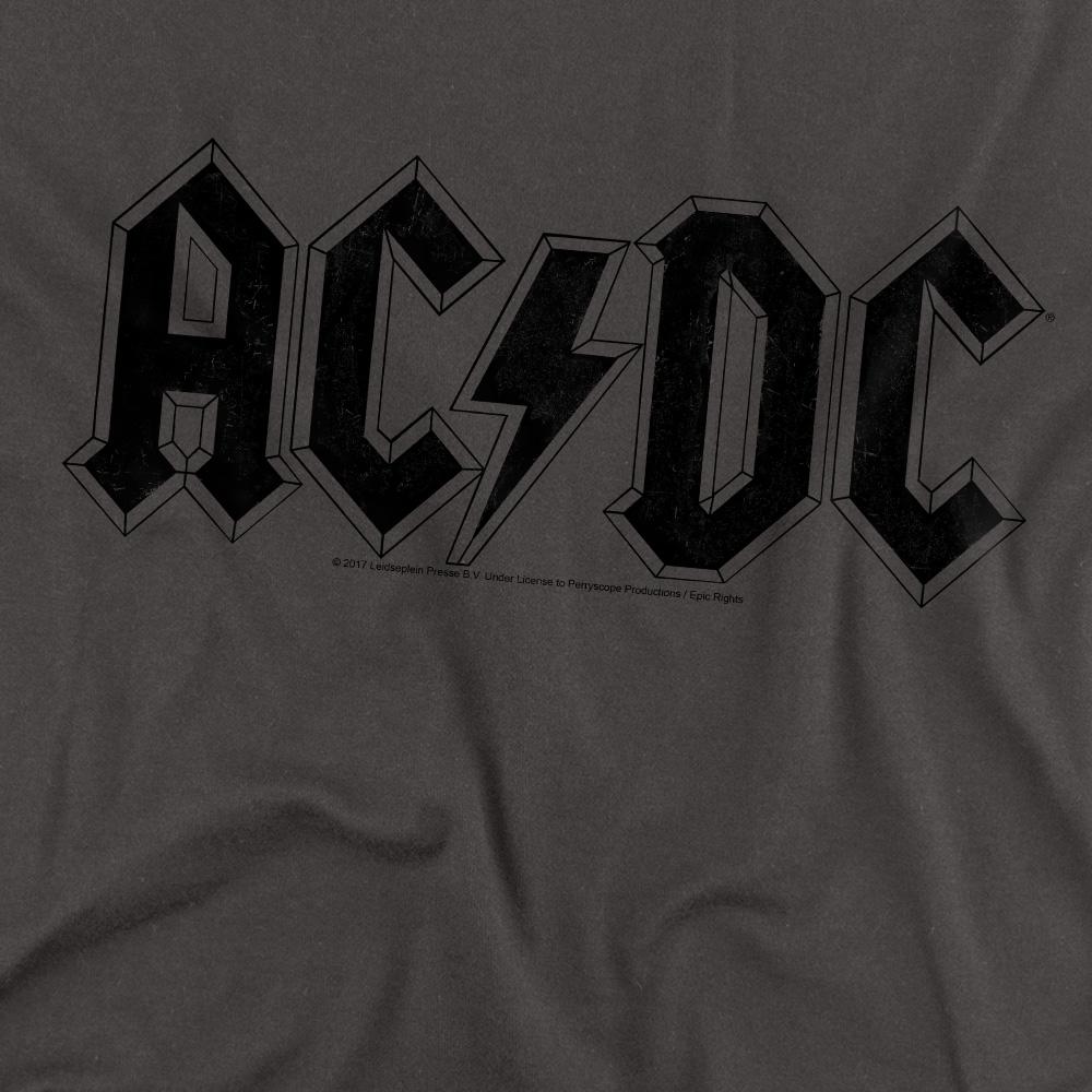 AC/DC Unisex Adult Worn Logo T-Shirt