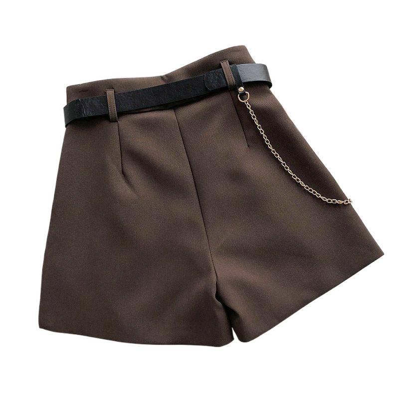 Women's Summer 2026 Korean Style High-Waisted A-Line Wide-Leg Shorts & Bootcut Casual Pants