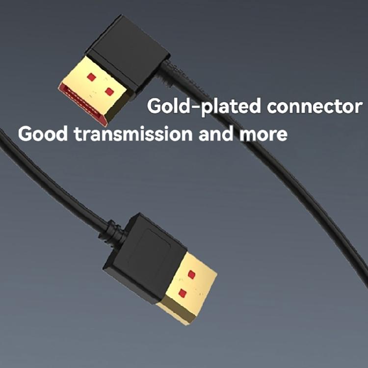 Molded Strain Relief DisplayPort Cable with Male-to-Male Ends, DisplayPort 1.4 Support, and Direct Video Transmission
