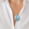 Openable Oval Pendant Necklace Dainty Birth Flower Necklace January To December