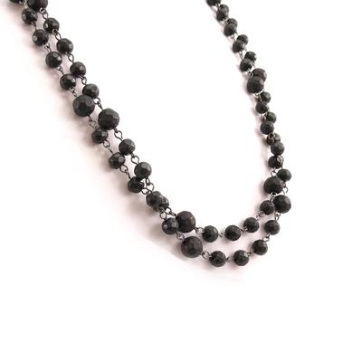 [J7941] - Black 'Perla' Necklace