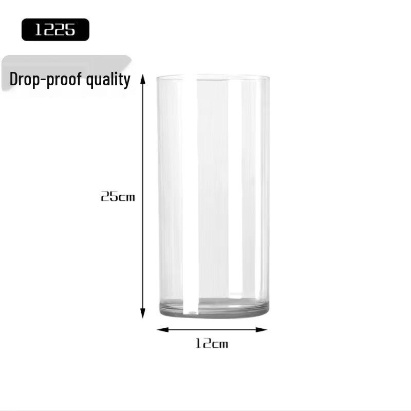 Acrylic Anti-Drop Transparent Vase for Lucky Bamboo Flower Arrangement – High-End Light Luxury Design