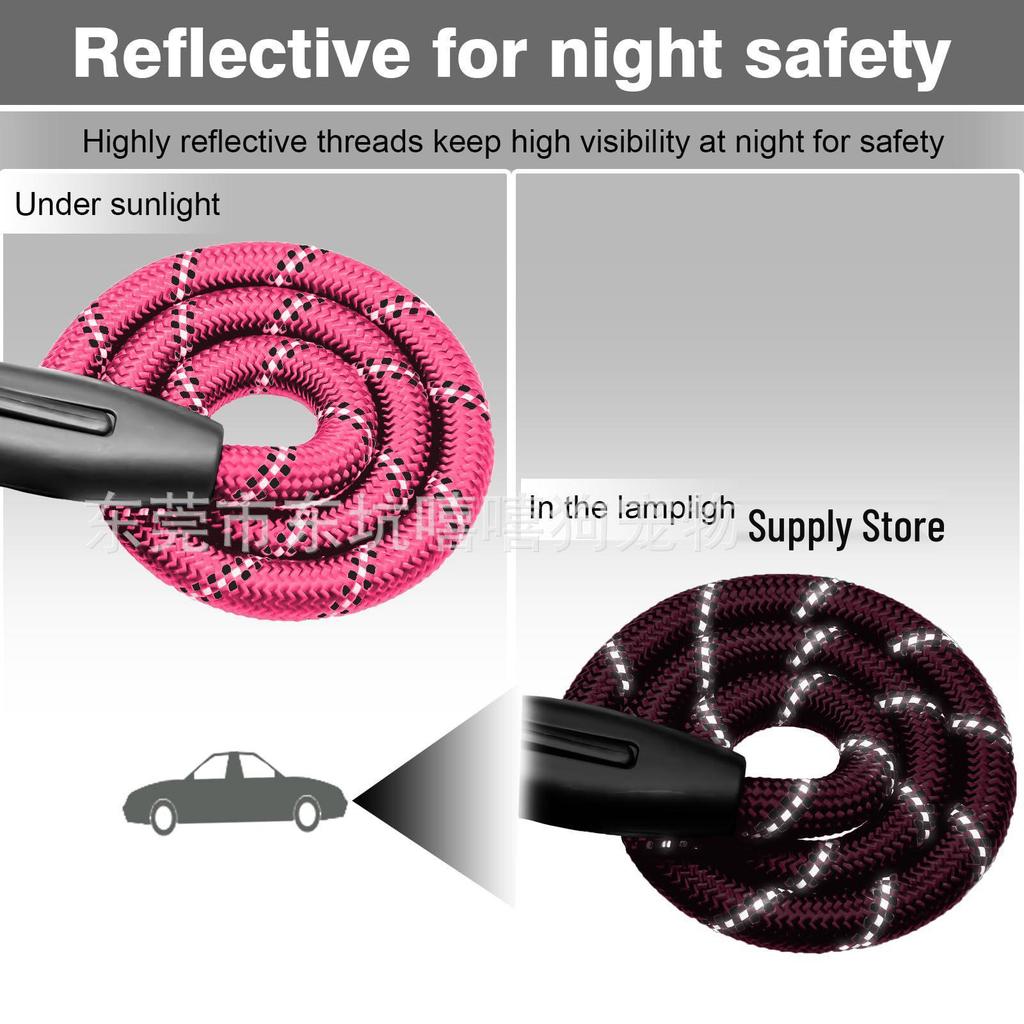 Dual-Head Retractable Luminous Anti-Tangle Dog Leash