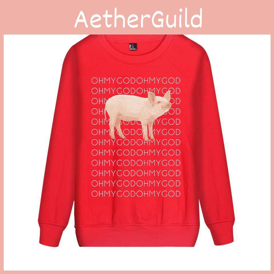High-quality Shane Dawson Oh My God Pig Hoodie Long Sleeve Sweatshirt For Everyday Use