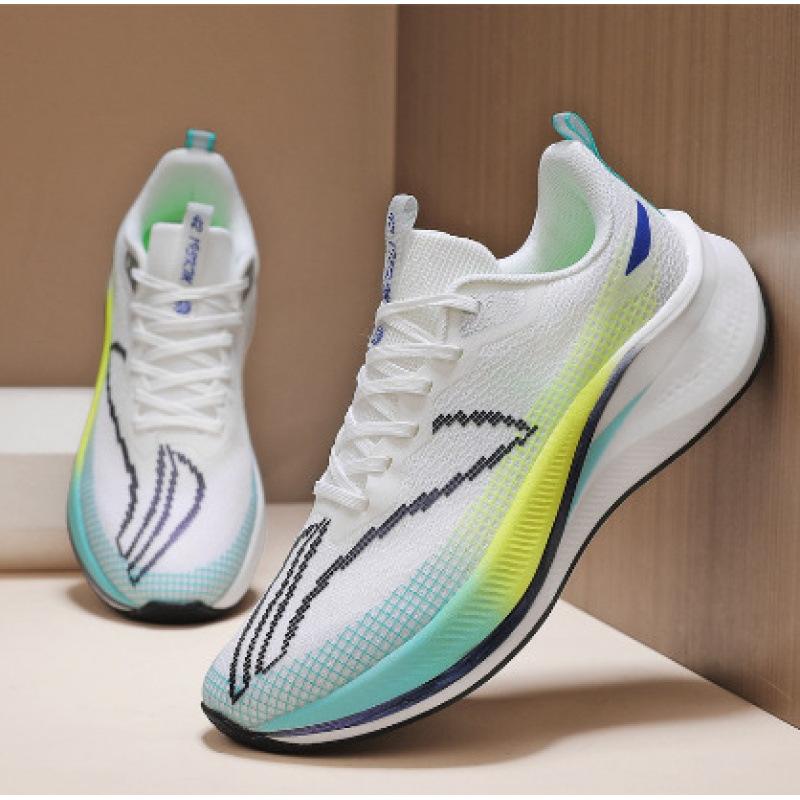 Autumn Running Shoes for Men's Carbon Plate Shock Absorption Small Size Sports Shoes Breathable Couple Casual Travel Shoes Professional