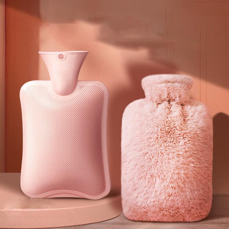 1000Ml Hand Warmerhot Water Bag Removable Hot Water Bottles Reusable Hand Warmer With Cloth Cover Explosion-Proof Girl Winter