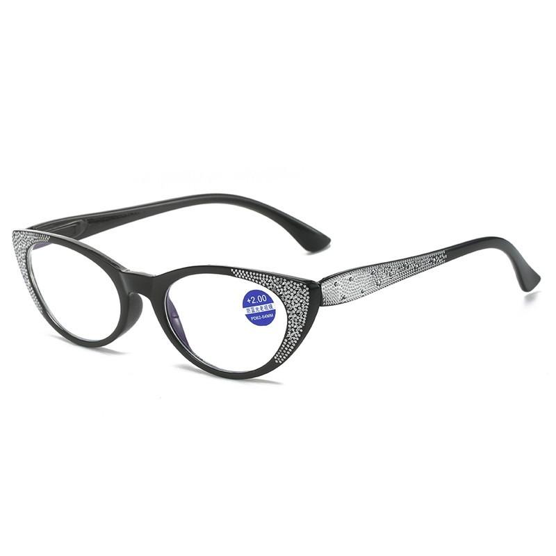 Anti-Blue Light Reading Glasses Women's Trend Frame Reading Glasses Eye Protection Presbyopia Eyeglasses +1.0 To +4.0