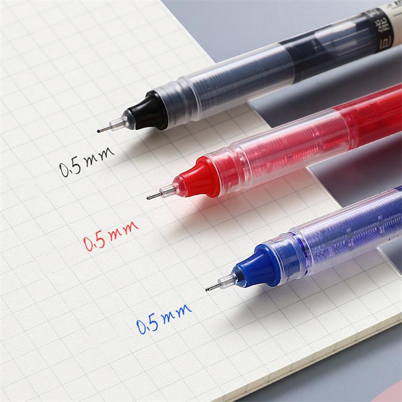 Schnell trocknender, gerader, flüssiger, voller Nadelschlauch, 0,5 Kohlenstoff-Wasserstift, Schule, Büro, Schreibbedarf, Studenten-Briefpapier, Schulbedarf