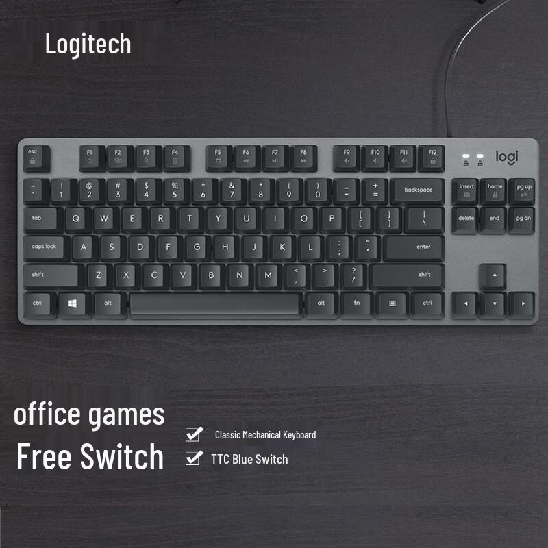 Logitech K835 84-Key Wired Mechanical Keyboard