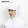 Prodyšný prachotěsný šátek klobouk chránič krku pracovní klobouk nová pracovní čepice potravinářská továrna