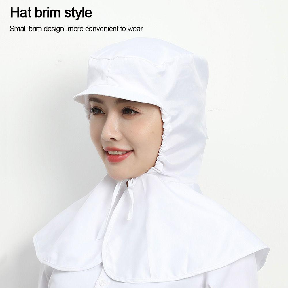 Prodyšný prachotěsný šátek klobouk chránič krku pracovní klobouk nová pracovní čepice potravinářská továrna
