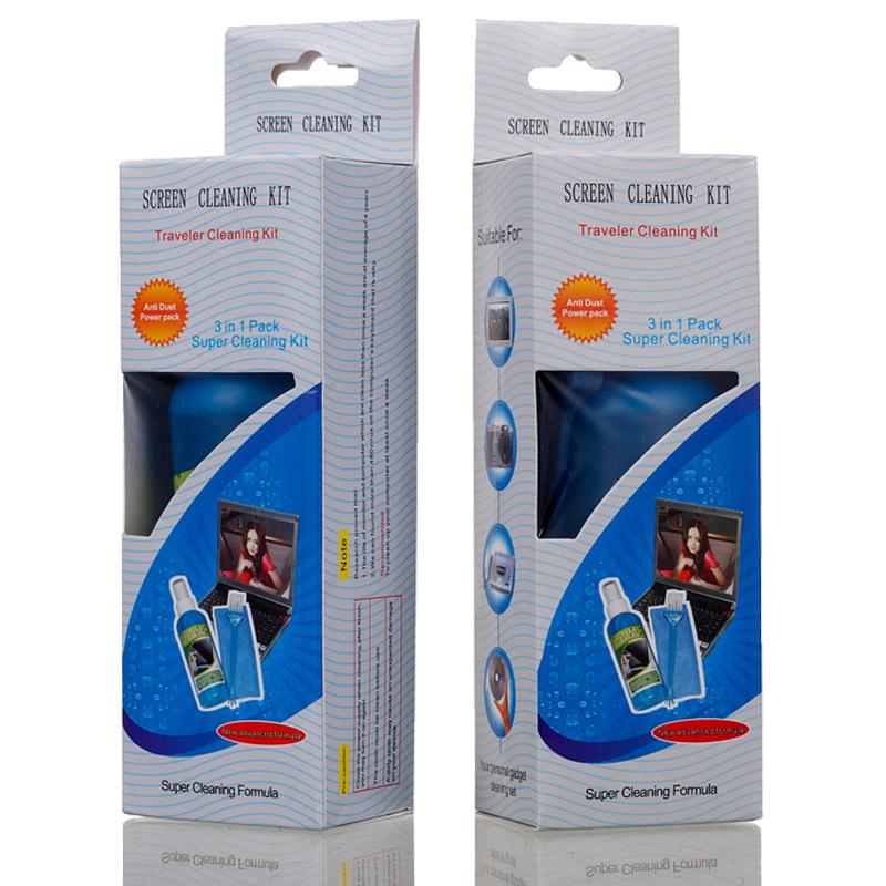 Digital Mini Cleaning Kit: 3-Piece Set for Computer, Mobile Phone, and LCD Screen Cleaning