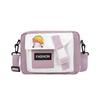 Canvas Bag Women Small Crossbody With Colorblock Pattern For Daily Use