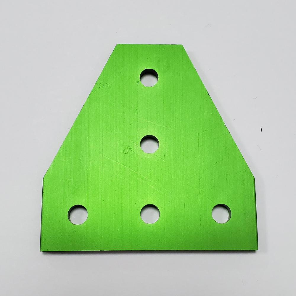 10pcs Strong Corner Angle Bracket Connection Joint Strip Board for V-Slot Aluminum Profile 2020 with 5 Holes