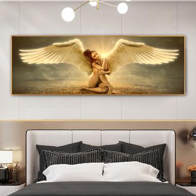 Mädchen mit Flügeln Nordic Poster und Drucke Leinwand Malerei Wand Kunst Bilder Wohnzimmer Moderne Wohnkultur Engel Cuadros Kein Rahmen