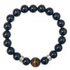 Obsidian Beaded Bracelets for Men 10mm Round Beads Natural Stone Anxiety Stress Relief Bangle Handmade Gemstone Jewelry Gifts